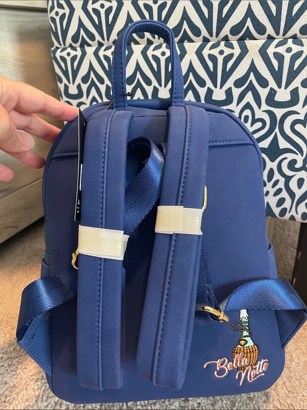 NWT Loungefly Lady & the Tramp Bella Notte spaghetti 🍝 mini backpack - Picture 5 of 11